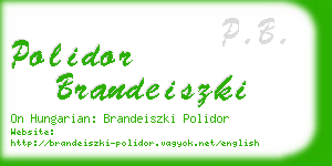 polidor brandeiszki business card